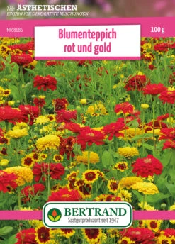 Blumenwiese Blumenteppich Rot Und Gold (100 G) | Blumensamen Von Bertrand
