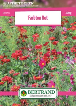 Blumenwiese Farbton Rot (100 G) | Blumensamen Von Bertrand