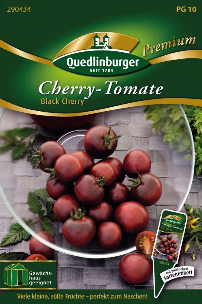 Kirschtomate Black Cherry | Kirschtomatensamen Von Quedlinburger 1 Kirschtomate Black Cherry | Kirschtomatensamen Von Quedlinburger