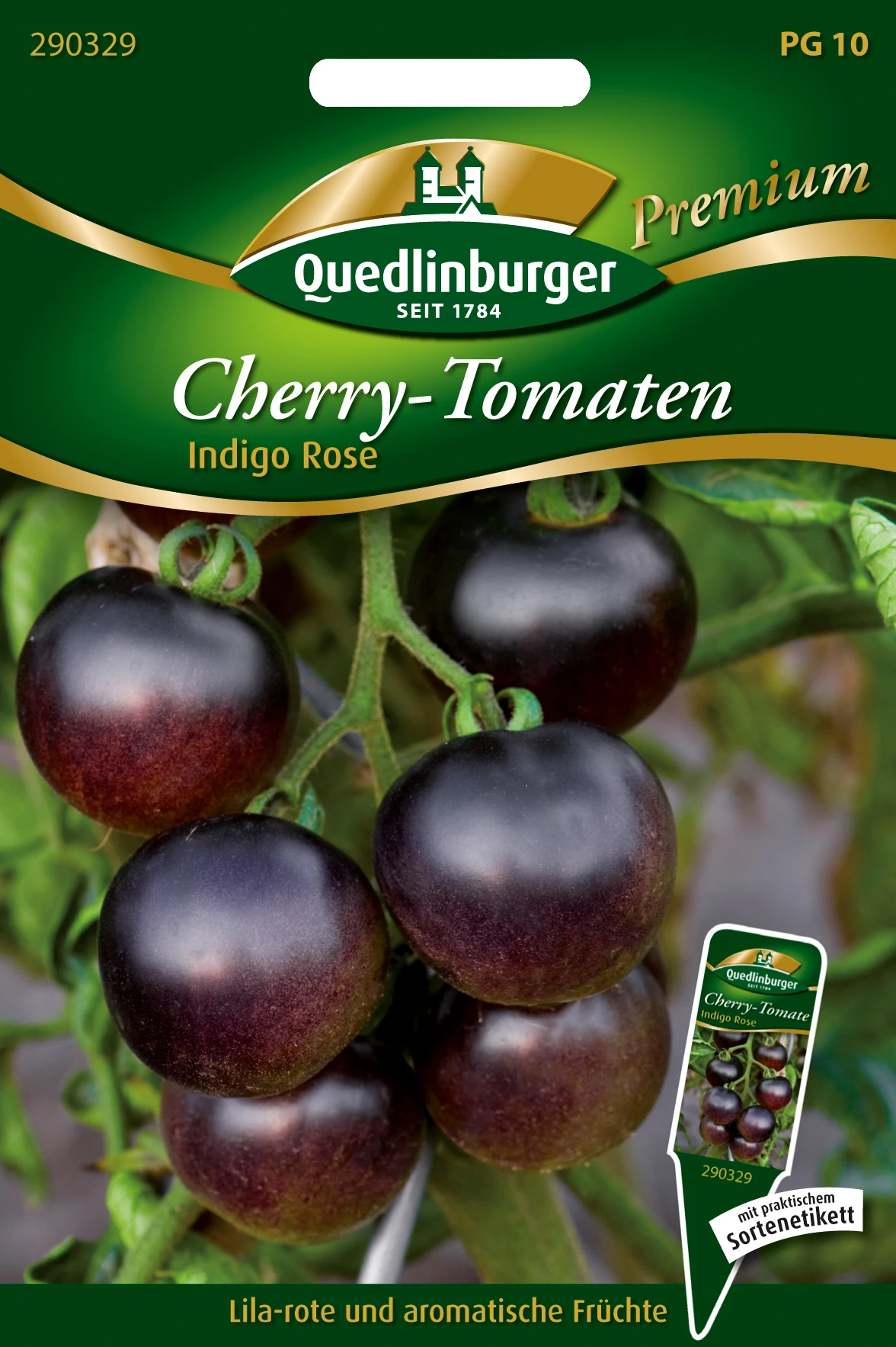 CherryTomate Indigo Rose | Kirschtomatensamen Von Quedlinburger 1 CherryTomate Indigo Rose | Kirschtomatensamen Von Quedlinburger