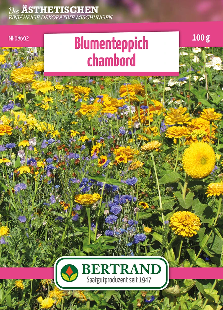 Blumenwiese Blumenteppich Chambord (100 G) | Blumensamen Von Bertrand 1 Blumenwiese Blumenteppich Chambord (100 G) | Blumensamen Von Bertrand