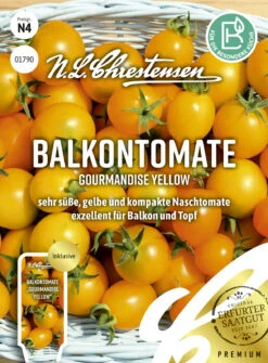 Balkontomate Gourmandise Yellow | Kirschtomatensamen Von N.L. Chrestensen
