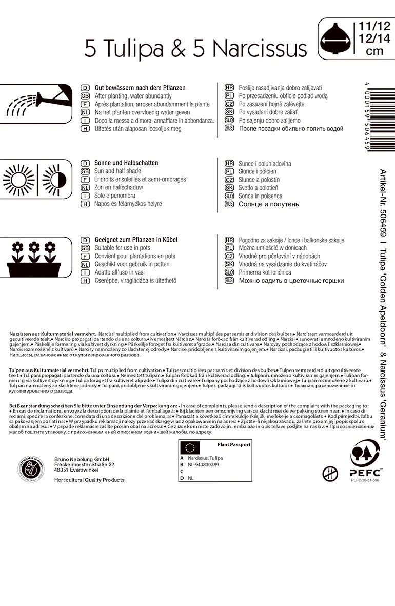 Tulpen-Narzissen-Mischung Sunny Clouds (10 Stück) | Tulpenzwiebeln Von Kiepenkerl 2 Tulpen-Narzissen-Mischung Sunny Clouds (10 Stück) | Tulpenzwiebeln Von Kiepenkerl – Bild 2