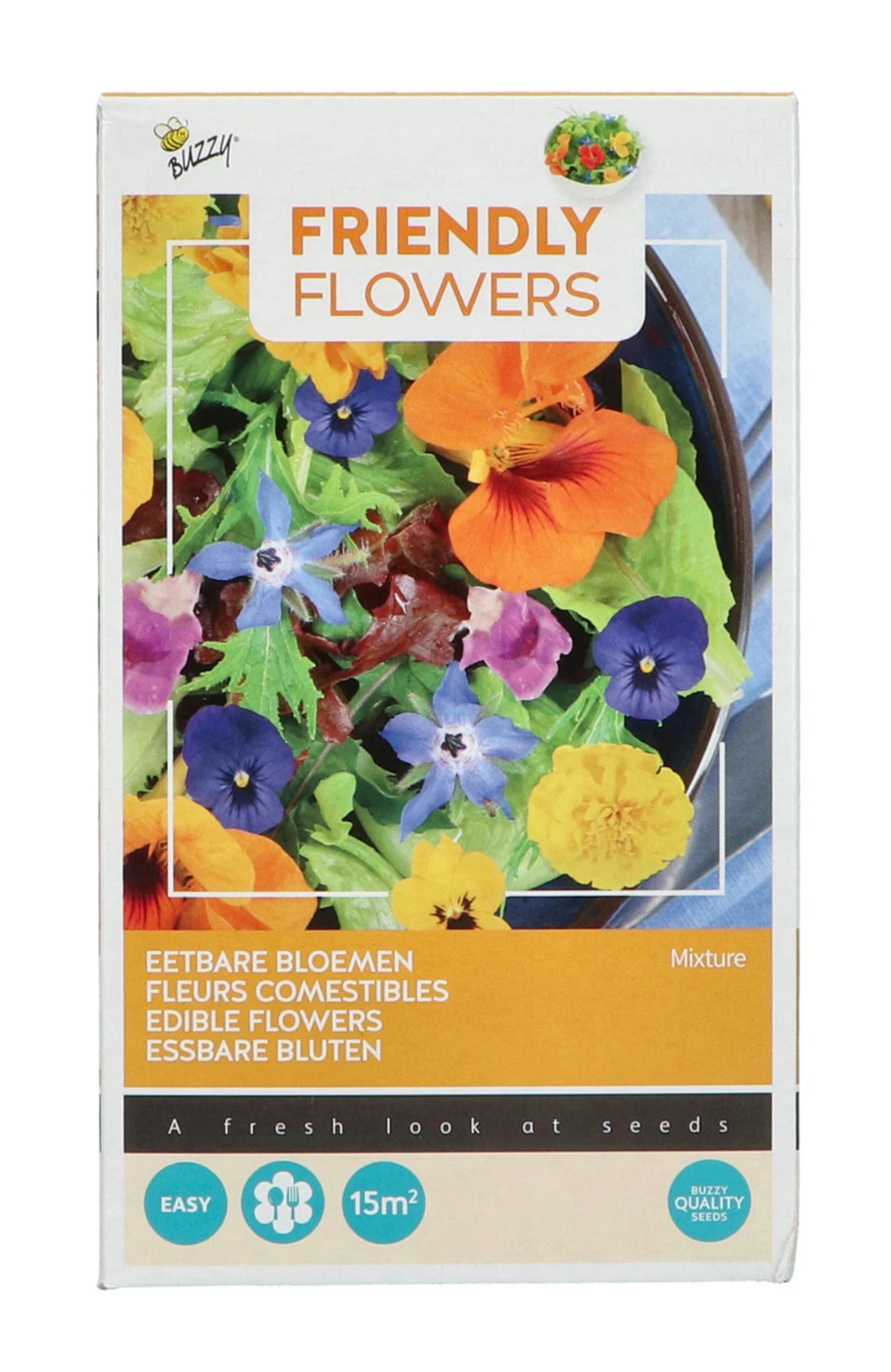 Essbare Blumen Mischung (15 M²) | Blumenwiese Von Buzzy Seeds 1 Essbare Blumen Mischung (15 M²) | Blumenwiese Von Buzzy Seeds