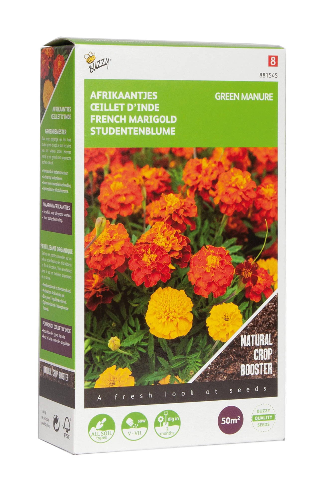 Gründünger Tagetes (50 G) | Gründünger Von Buzzy Seeds 1 Gründünger Tagetes (50 G) | Gründünger Von Buzzy Seeds