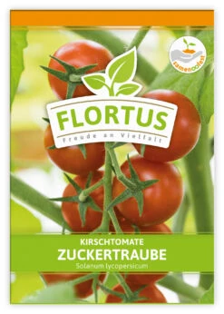 Kirschtomate Zuckertraube (100 Stück) | Kirschtomatensamen Von FLORTUS -Garten Traum Haus 549864 Kirschtomate Zuckertraube 100 Stueck 2000 0481 100x 1