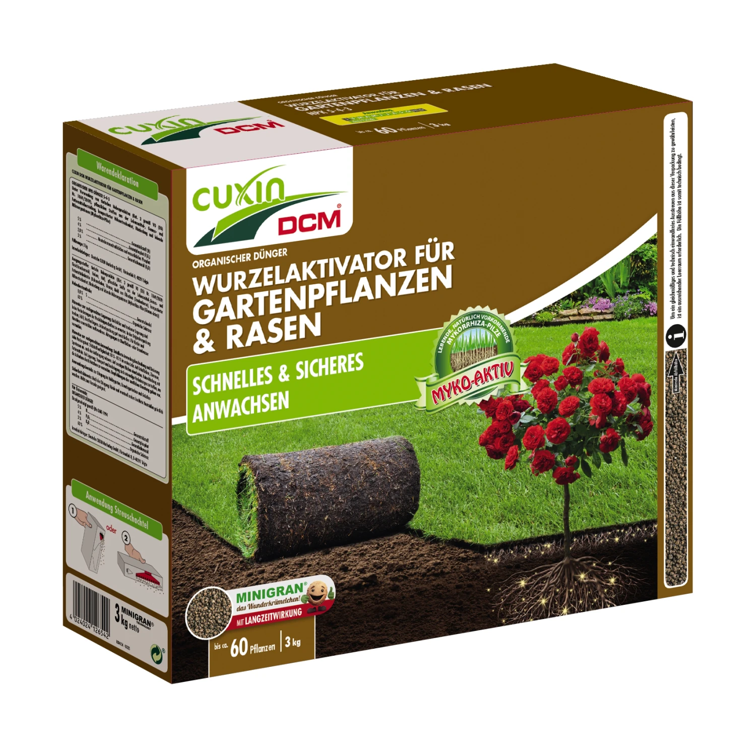 Wurzelaktivator Für Gartenpflanzen & Rasen (3 Kg) | BIO Bodenverbesserung Von Cuxin DCM 1 Wurzelaktivator Für Gartenpflanzen & Rasen (3 Kg) | BIO Bodenverbesserung Von Cuxin DCM