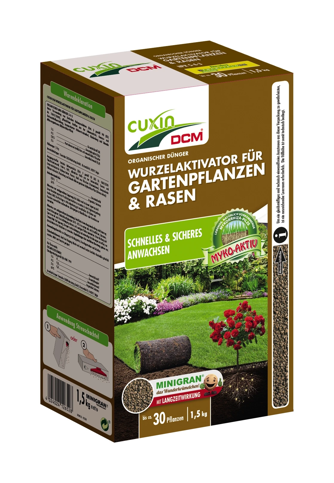 Wurzelaktivator Für Gartenpflanzen & Rasen (1,5 Kg) | BIO Bodenverbesserung Von Cuxin DCM 1 Wurzelaktivator Für Gartenpflanzen & Rasen (1,5 Kg) | BIO Bodenverbesserung Von Cuxin DCM