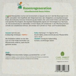 Rasenregeneration Pellets Schnellkeimende Gräser (300 G) | Blumensamenmischung Von Grüne Fee